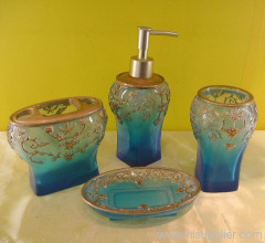 Polyresin bathroom set crafts