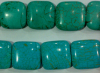 turquoise square 25mm