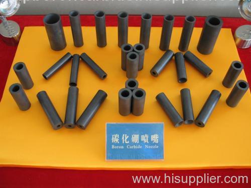 Boron carbide nozzle