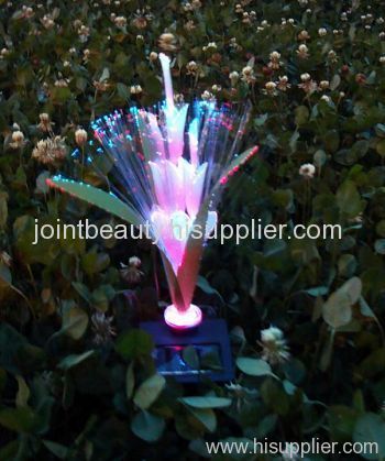 Solar fiber flowers