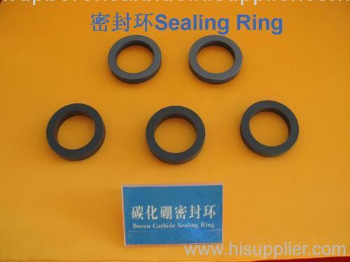 Boron carbide sealing ring