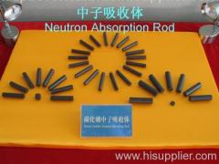 Boron carbide neutron absorbing rod