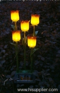 solar fiber flowers