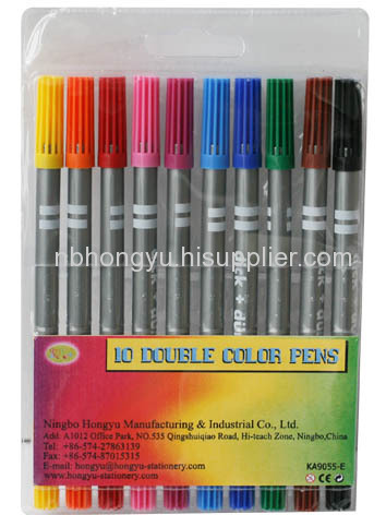 10 Double Color Pens