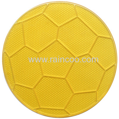 Football shaped sticky pad