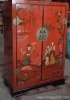 Chinese wood furniture painted cabinet