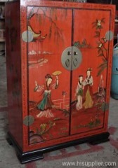 Chinese wood furniture painted cabinet