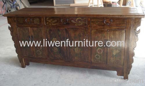 Chinese painted cupboard