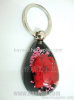 Flower Amber Key Chains ,promotion gifts ,Fashional Jewelry ,Clear Resin Crafts and Gifts