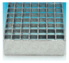 Press-locked steel bar gratings