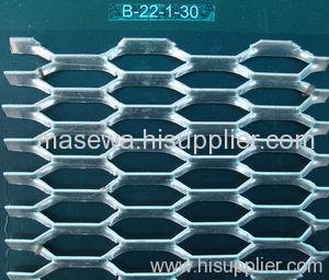 Crimped expanded metal mesh