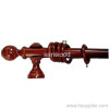 wooden curtain pole