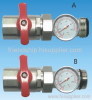 Straight Ball Valve with Thermometer