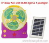 *9&quot; Solar Rechargeable Fan
