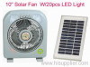 10&quot; Solar Rechargeable Fan