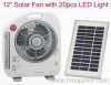 12&quot; Solar Rechargeable Fan