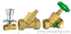 Brass stop valve