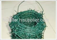 PVC coated barbed wires