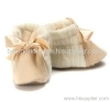 Pure baby cashmere booties