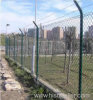 PVC Coated Chain Link Fencing With Barbed Wire