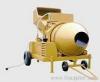 Diesel engine powered concrete mixer