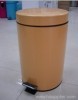 27L paint coating metal flat head circular bin