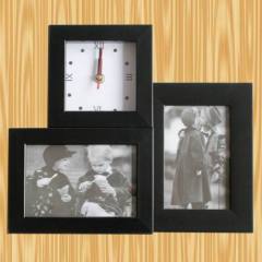 2photo frame+clock