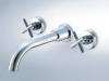 3-hole wall mounting basin mixer