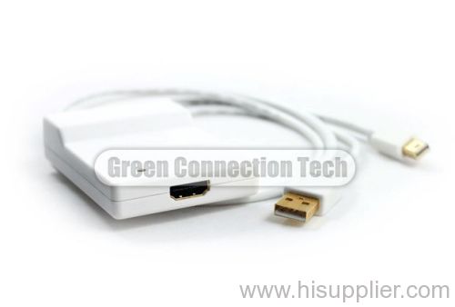 Mini DisplayPort to HDMI with audio converter