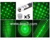 Green Laser Pointer with 5 Star Caps