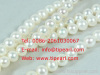 7-8mm natural white freshwater round pearl strand