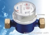 Volumetric rotary-piston water meter