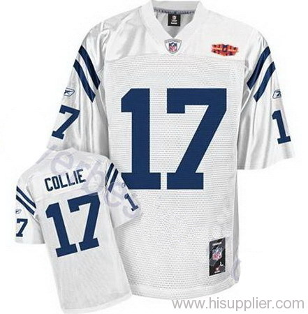 Indianapolis Colts 17 Austin Collie WhiteSuper Bowl XLIV Jersey