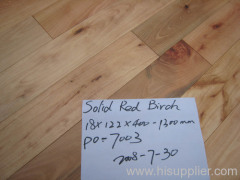 Solid wood flooring