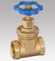 Horizontal Manual Brass Blue Color Handle Two General Formula Gate Valve