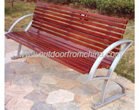 Park bench, steel bench, garden bench, outdoor bench