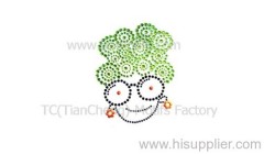 iron on motif, hot fix motif, rhinestone transfer,Hot fix transfer