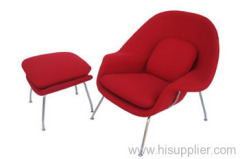 woolen fabric Womb Chair and ottoman for living room chair