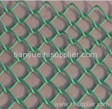 PVC-coated chain link fence