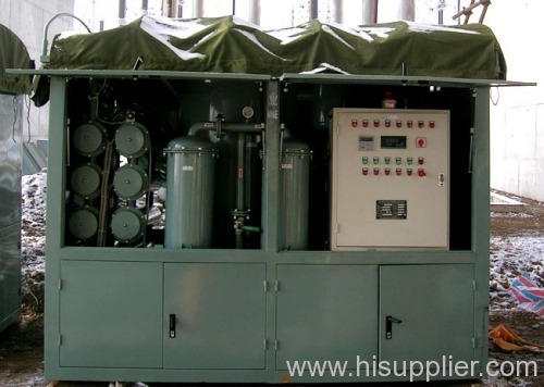 High voltage transformer oil filter