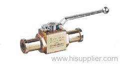 Hydraulic ball valve with SAE