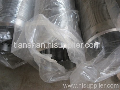 Wedge wire slotted screen