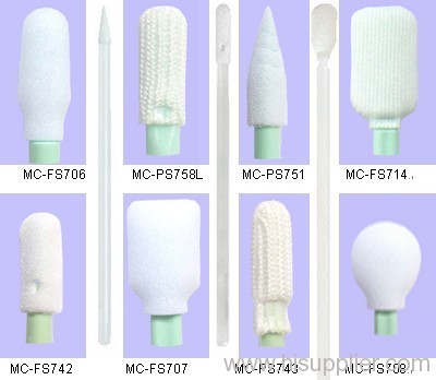 Antistatic cleanroom swabs