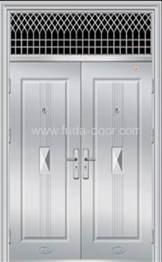 Double Open Stainless Steel Door