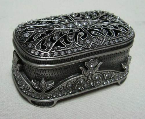 pewter trinket box