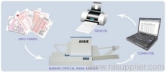 Barcode scanner OMR Testing score Machine OMR form sheet printer