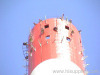 chimney demolition project