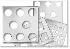 Perforated metal meshes