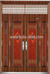 Double Open Front Steel Door