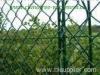 green chain link fence